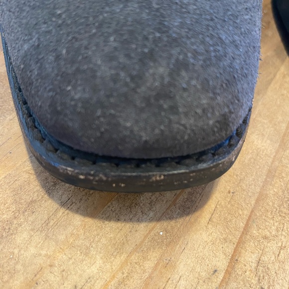 Frye Suede Harness Ankle Boots Gray Buckle Moto Style Women’s Size 8 B - Picture 4 of 13